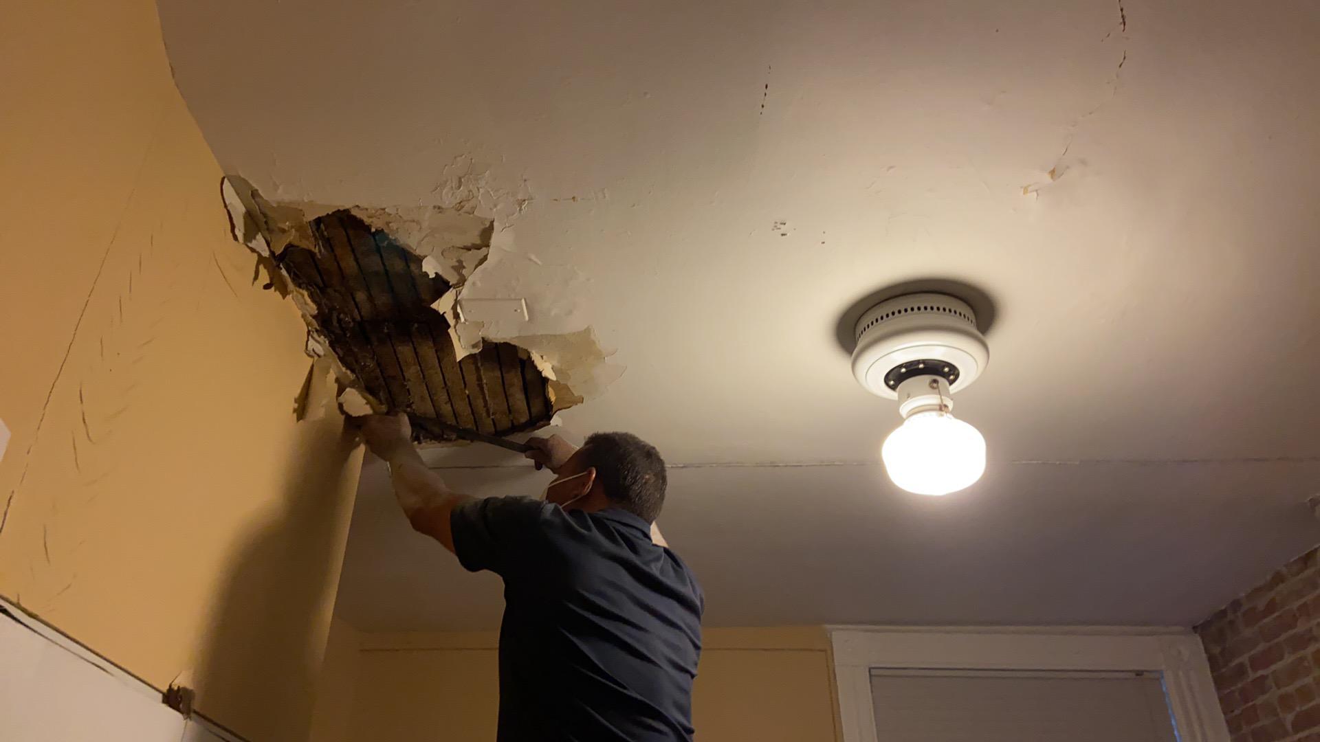 Ceiling leak repair in Hoboken NJ