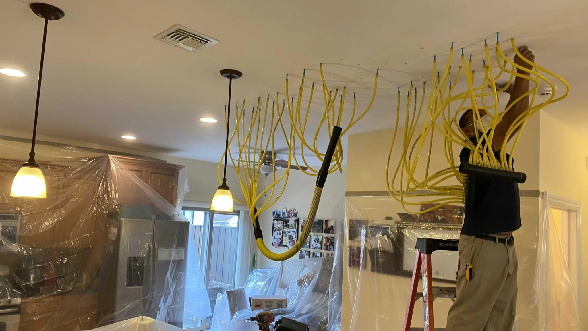 Water damage from washing machine in Cliffside Park NJ